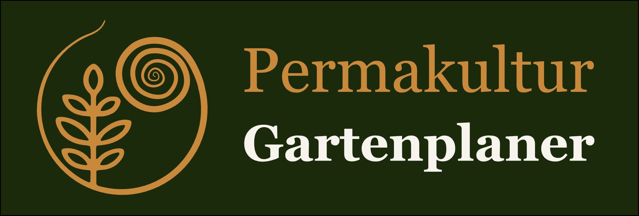 Permakultur Gartenplaner — Logo und Wortmarke